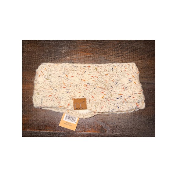 C.C Exclusives Accessories - CC Exclusives Women Oatmeal Cable Knit Fuzzy Lined Headband HW-33 NEW